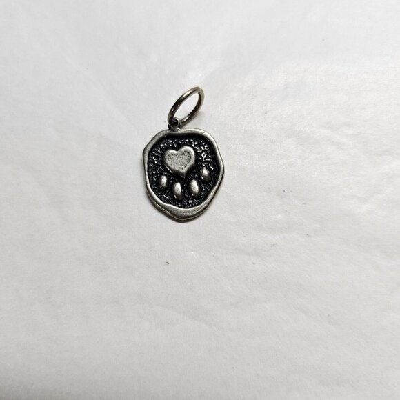 Vintage C&H Israel Puppy Dog Paw Pendant Charm 925 Sterling Silver - Picture 1 of 5